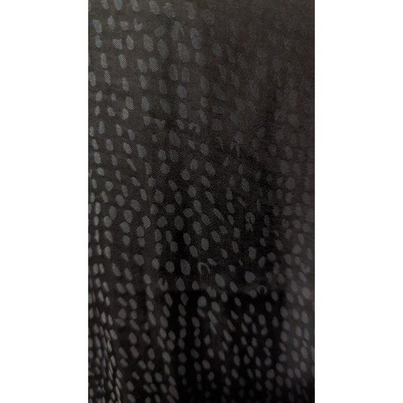 NEW Maurice’s Women SZ S Edgy Bubble Hem Black Gray Dots Wrap Tank Top - Picture 7 of 12